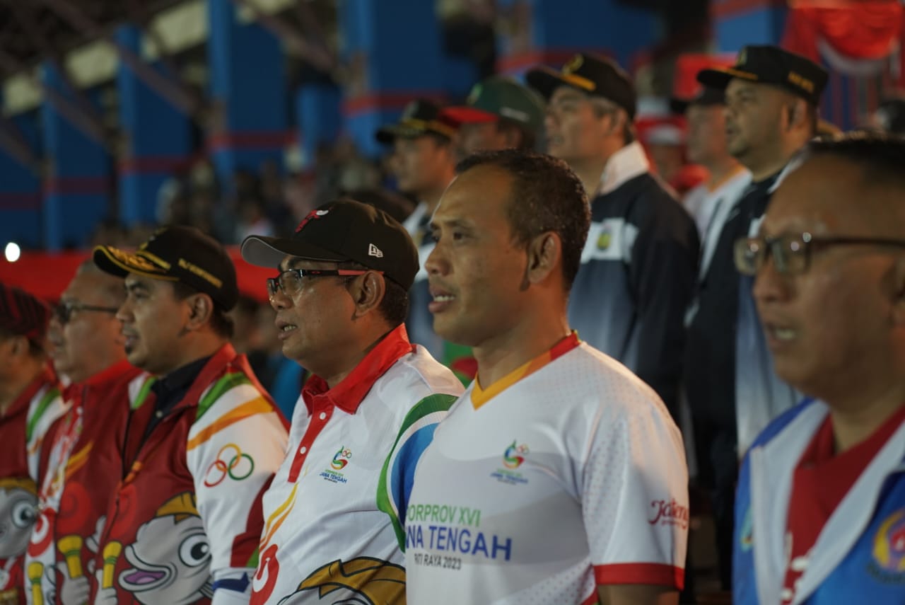 Pergelaran Porprov XVI Jateng 2023 Sercara Resmi Ditutup di Stadion Gelora Bumi Kartini Jepara